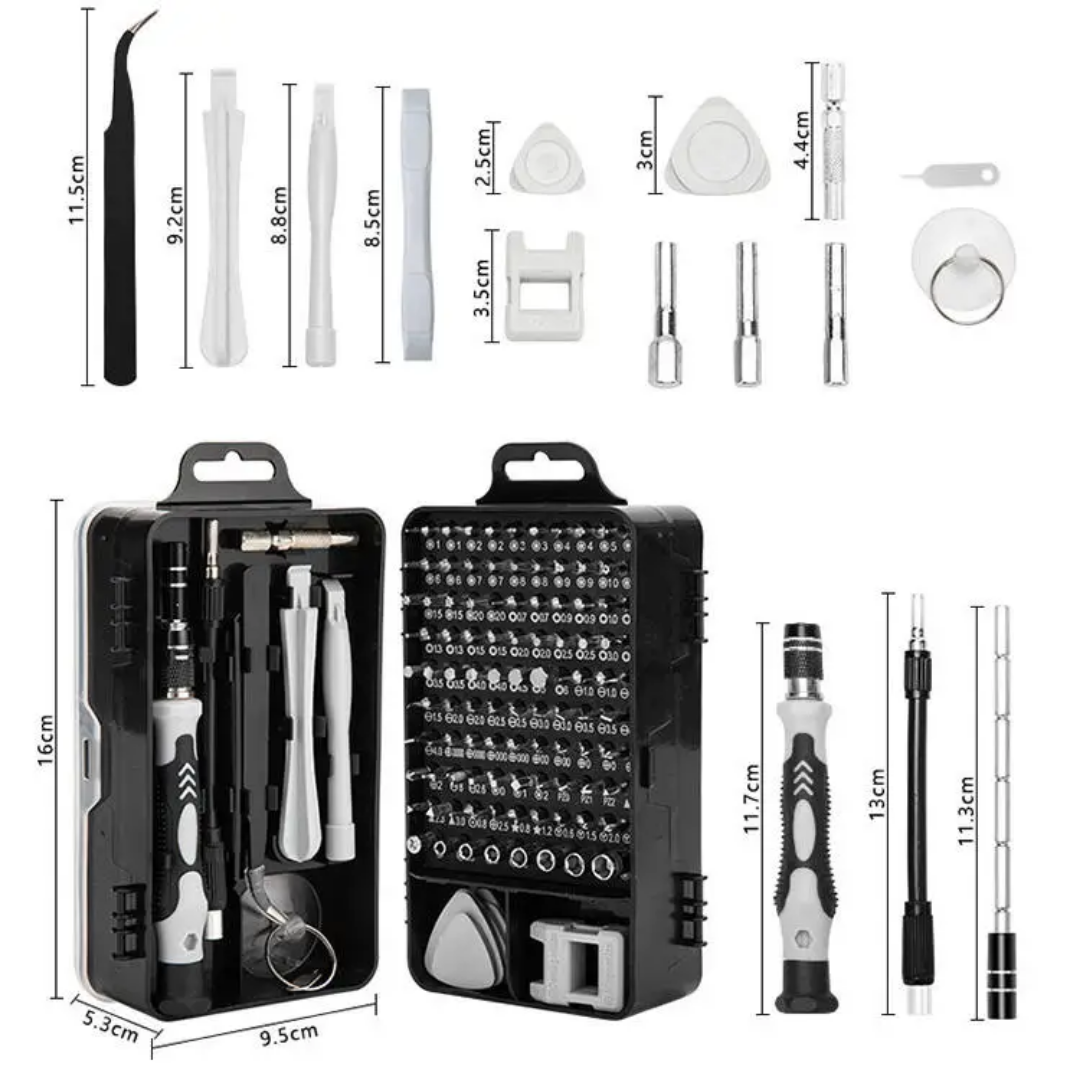 Kit complet de Tournevis 115 en 1 - EMMAG GOD'S BLESSING ENTERPRISE